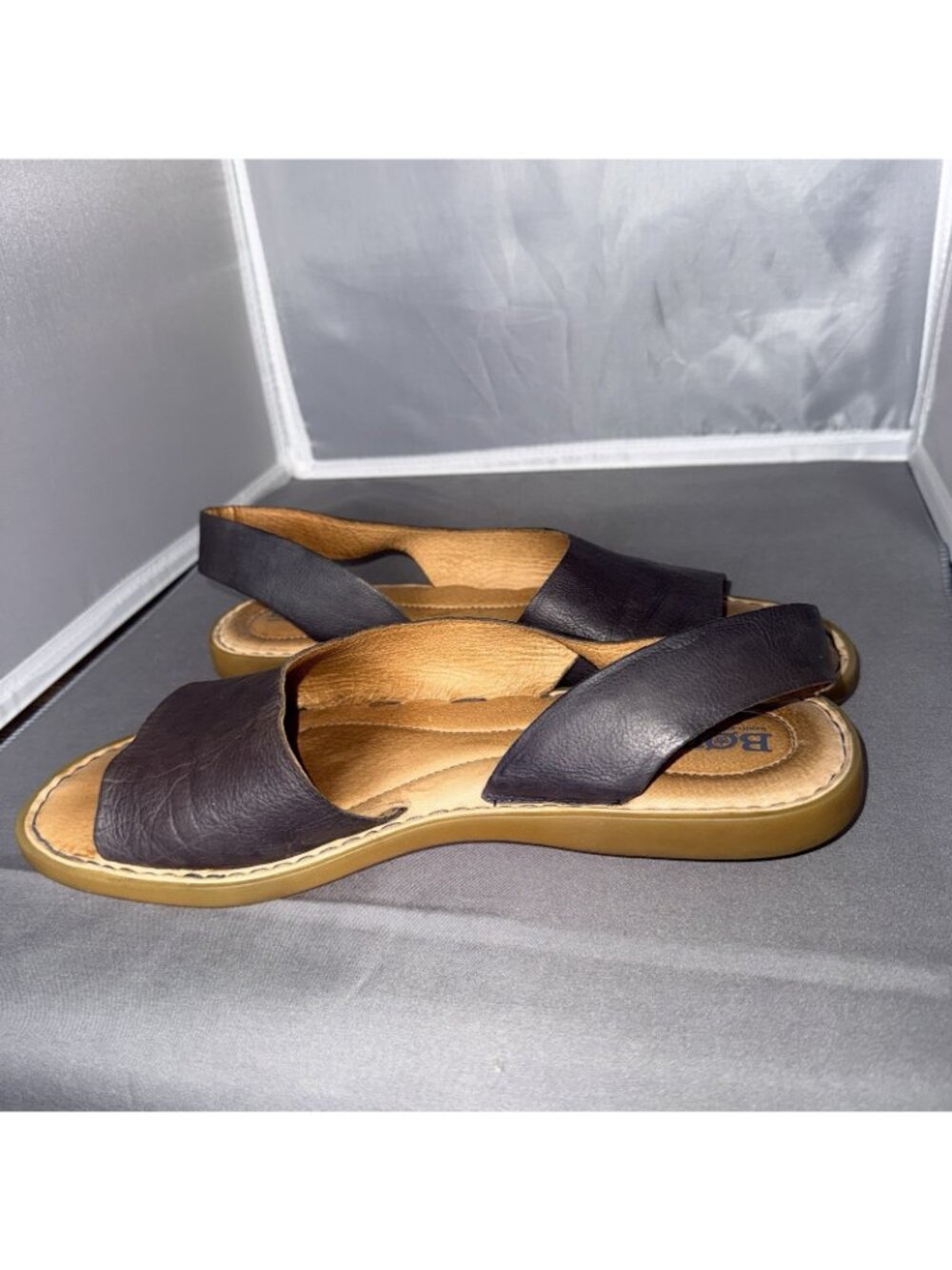 Born Women's Inlet Sling Back Sandal Dark Brown Espresso Shade Leather Size 10M - Picture 7 of 7